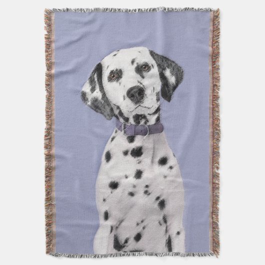 Couverture Peinture Dalmatienne - Cute Original Chien Art (devant Vertical)