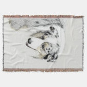 Couverture Peinture de berger australien - Art original de ch (Devant)