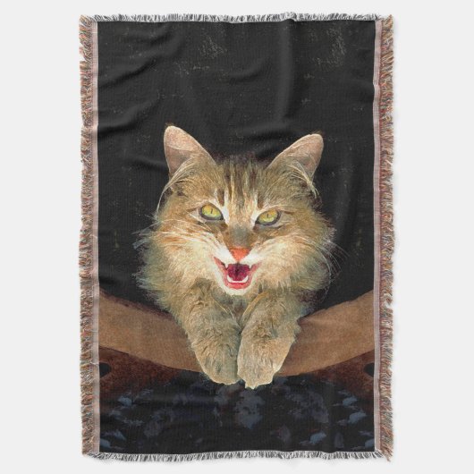 Couverture Peinture de chat Mad - Cute Original Cat Art (devant Vertical)