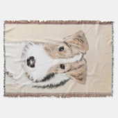 Couverture Peinture de Fox Terrier de fil - art original (Devant)