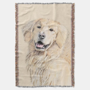 Couverture Peinture de Golden Retriever - Beau art original d