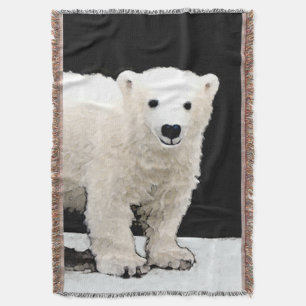 Couverture Peinture de l'ours polaire - Art original de la fa