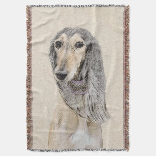 Couverture Peinture de Saluki (Faune) - Cute Original Chien A (devant Vertical)