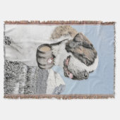 Couverture Peinture de St Bernard - art original mignon de (Devant)