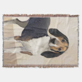 Couverture Peinture de Treeing Walker Coonhound - Œuvre d'art (Devant)