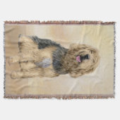 Couverture Peinture d'Otterhound - Joli art original de chien (Devant)