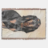 Couverture Peinture en noir et blanc - Art original Chien (Devant)