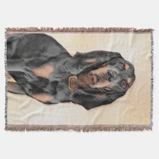 Couverture Peinture en noir et blanc - Art original Chien (Devant)