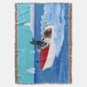 Couverture Peinture fraîche de Labradors d'été (devant Vertical)