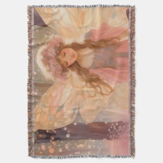 Couverture Peinture Imaginaire Fée Rose Cute (devant Vertical)