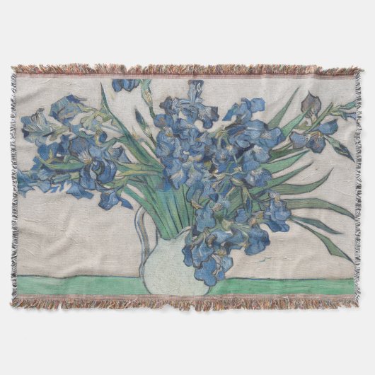 Couverture Peinture impressionniste Vase Iris de Van Gogh (Devant)