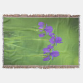 Couverture Peinture Iris Violet - Art Fleur Originale (Devant)