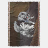 Couverture Peinture Keeshond Playtime - Jolie art original ch (devant Vertical)