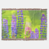 Couverture Peinture Lupine - Art Fleur Original (Devant)