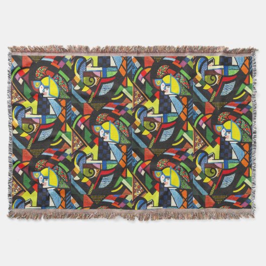 Couverture Peinture Moderniste Géométrique Colorée Abstraite (Devant)