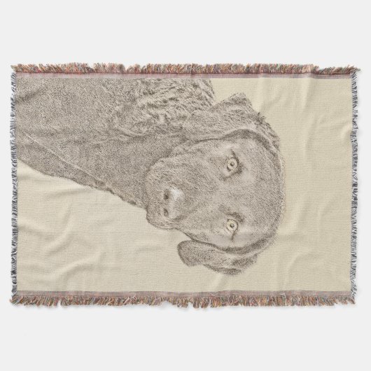 Couverture Peinture originale de chien par Retriever de Chesa (Devant)