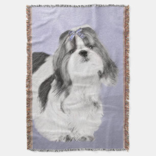 Couverture Peinture Shih Tzu - Cute Original Chien Art
