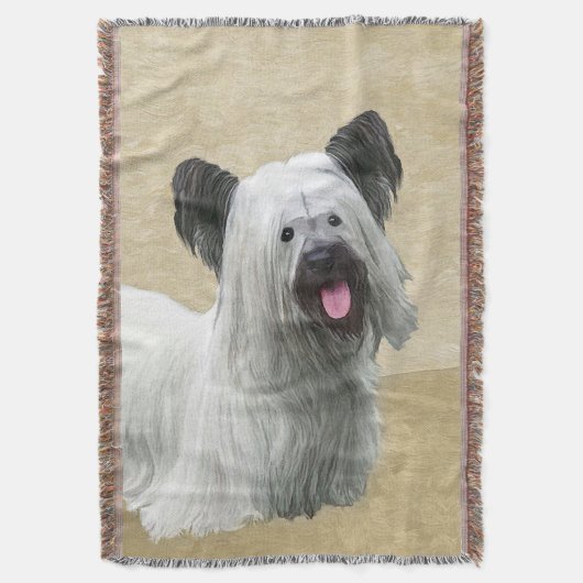 Couverture Peinture Skye Terrier - Cute Original Chien Art (devant Vertical)