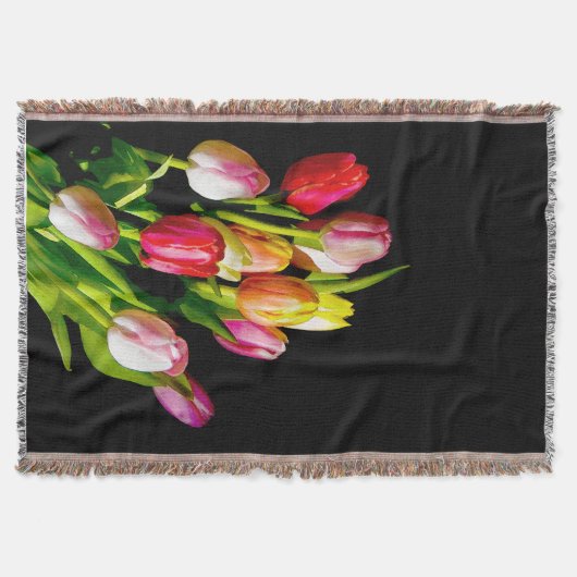 Couverture Peinture Tulip - Art Fleur original (Devant)