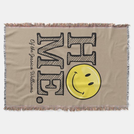 Couverture Pendaison de crémaillère heureuse jaune classique (Devant)
