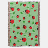 Couverture Pente de motif Enfants mignonne femme bug & green (devant Vertical)