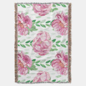 Couverture Peonies d'aquarelle rose (devant Vertical)