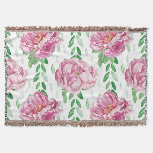 Couverture Peonies d'aquarelle rose (Devant)