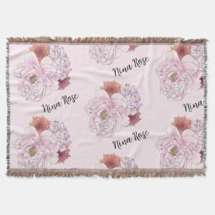 Couverture Pépinière florale rose personnalisée Lancer la cou