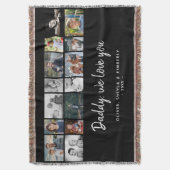 Couverture Père avec enfants Famille Papa 14 Photo Collage (devant Vertical)