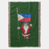 Couverture Père Noël Avec L'Enseigne Des Philippines (devant Vertical)