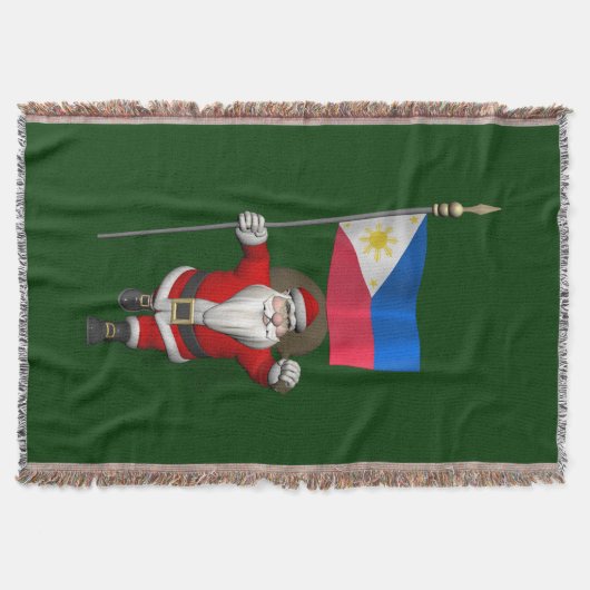 Couverture Père Noël Avec L'Enseigne Des Philippines (Devant)