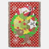 Couverture Père Noël et Reindeer Christmas Holiday Thon (devant Vertical)