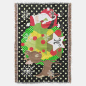 Couverture Père Noël et Reindeer Christmas Holiday Thon (devant Vertical)