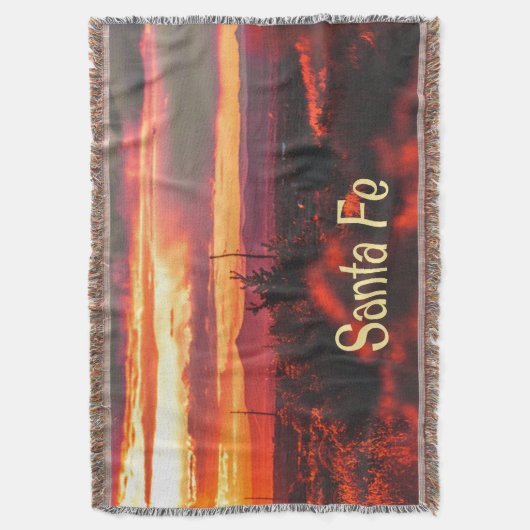 Couverture Père Noël Fe New Mexico Sun Set (devant Vertical)