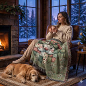 Couverture Père Noël Patchwork Fantaisiste Noël Folk