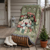 Couverture Père Noël Patchwork Fantaisiste Noël Folk