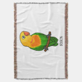 Couverture Perroquet de caricature mignon lovebird (devant Vertical)