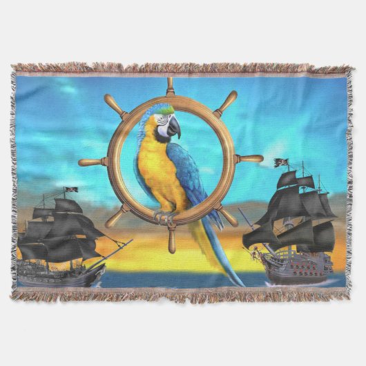 COUVERTURE PERROQUET PIRATE ARA (Devant)