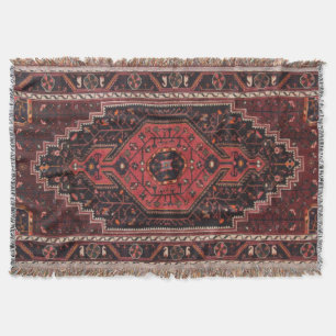 Couverture Perse Rug oriental Accent turc Vintage Rétro