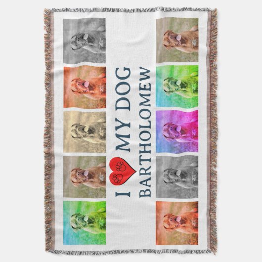 Couverture Personalized Dog Pop Art Pet Lover Gift (devant Vertical)