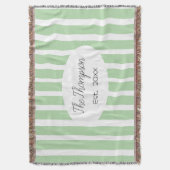 Couverture Personalized Family Last Name and Est Year Wedding (devant Vertical)