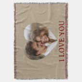 Couverture Personalized Photo Valentine's Day Throw Blanket (devant Vertical)