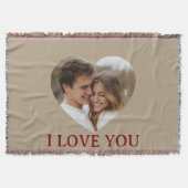 Couverture Personalized Photo Valentine's Day Throw Blanket (Devant)