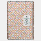 Couverture Personalized Tea & Baker Monogram Throw Blanket (devant Vertical)