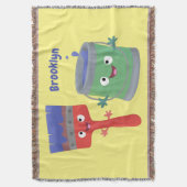 Couverture Personnages de peinture et de pinceau mignons (devant Vertical)