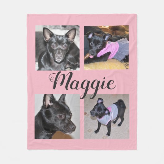 Couverture personnalisable de chien d'ouatine de 4 (Devant)