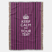 Couverture Personnalisé Conserver le calme et votre texte pou (devant Vertical)