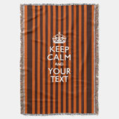 Couverture Personnalisé Conserver le calme et votre texte pou (devant Vertical)