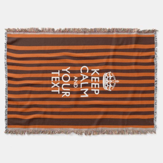 Couverture Personnalisé Conserver le calme et votre texte pou (Devant)