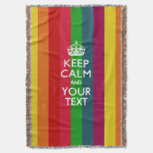 Couverture Personnalisé Conserver le calme et votre texte pou (devant Vertical)